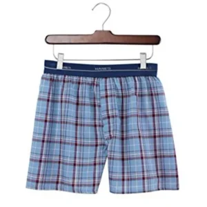 Big Men's Comfort Flex Exposed Waistband Plaid Boxer 5-Pack, 2XL