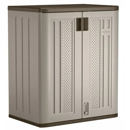 Suncast 36" Resin Storage Cabinet Locker for Garage Home, Shed, Gray