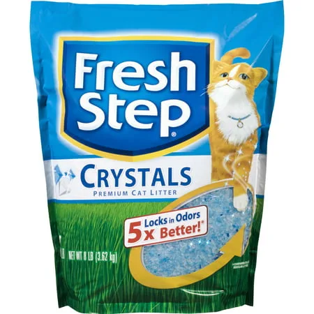 Fresh Step Crystals, Premium, Cat Litter, Scented, 8 lbs