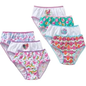 Dreamworks Trolls, Girls Underwear, 7 Pack Panties (Little Girls & Big Girls), Size 4