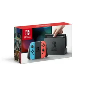 Nintendo Switch Console with Neon Blue & Red Joy-Con