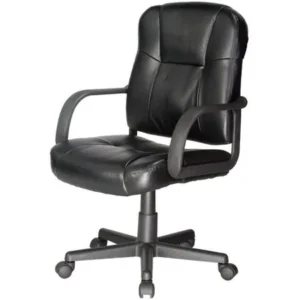 RelaxZen 2-Motor Mid-Back Leather Office Massage Chair, Multiple Colors