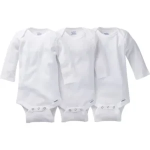 Gerber Newborn Baby Unisex Onesies Brand Long Sleeve Bodysuit, 3-Pack