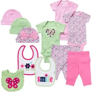 Gerber Newborn Baby Girl 11 Piece Pink Layette Set