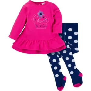 Fleece Dress with Tights, 2pc Outfit Set (Toddler Girls)