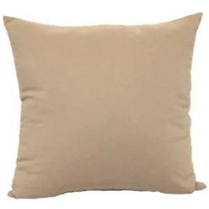 Mainstays Decorative Throw Pillow, Microfiber Twill, Brownstone, 17"