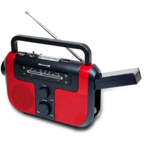 Weather X Weatherband Battery Powered Am/Fm Radio with Flashlight and Solar Charging Panel, WR383R