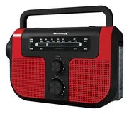 WeatherX - AM/FM Weather-Band Radio - Red