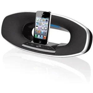 iLive ISD582B Speaker Dock for iPhone/iPod/iPad, Black