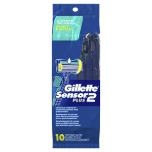 Gillette Sensor2 Pivoting Head Men's Disposable Razors, 10 Count