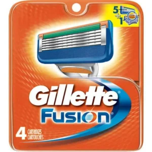 GilletteÂ® FusionÂ® Razor Cartridges 4 ct Carded Pack