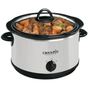Crock-Pot 4-Quart Round Slow Cooker, Silver