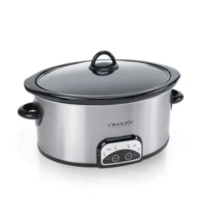 Crock-Pot 7-Quart Smart-Pot Slow Cooker, Brushed Stainless Steel