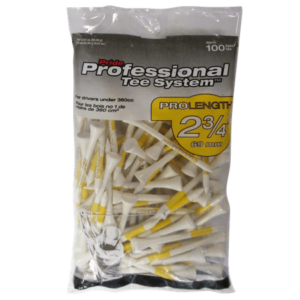 PTS ProLength White Golf Tees, 100 count