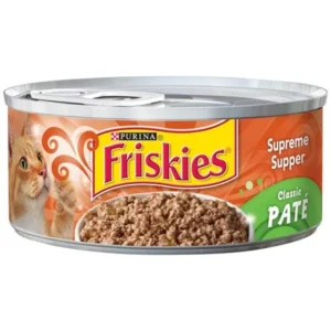 Purina Friskies Classic Pate Supreme Supper Cat Food 5.5 oz. Can