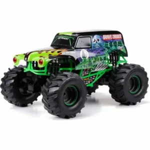 New Bright 1:10 Radio Control Full-Function 9.6V Monster Jam Grave Digger, Black