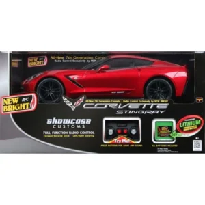 New Bright 1:8 Radio Control Full-Function 9.6V Corvette C7, Red