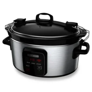 BLACK+DECKER WiFi Enabled 6-Quart Slow Cooker, Stainless Steel, SCW3000S
