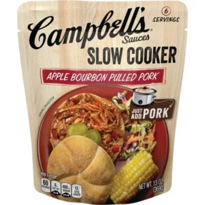 Campbell's Slow Cooker Sauces Apple Bourbon Pulled Pork, 13 oz.