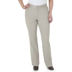 The Women's Classic Straight Leg Stretch Woven Pants Available in Regular, Petite, and Long Lengths