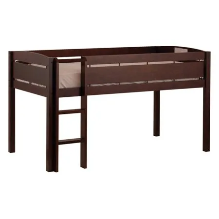Canwood Whistler Junior Loft Bed Twin Size Wood Espresso