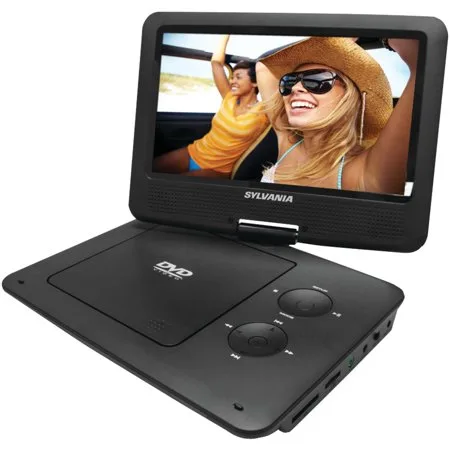 Sylvania 9" Portable Dvd Player With Swivel Screen & 5-hour Battery - SDVD9020 black