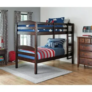 Better Homes and Gardens Leighton Twin Over Twin Wood Bunk Bed, Multiple Finishes