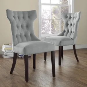 Dorel Living Clairborne Tufted Dining Chair, Set of 2