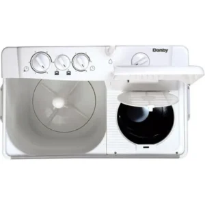 Danby 2.26 cu ft Twin Tub Washing Machine with Spin Dry, White