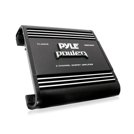 Pyle PLA2378 Bridgeable 2 Channel 2000 W Car Audio Mosfet Power Amplifier Amp