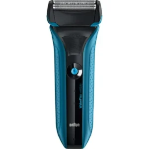 Braun WaterFlex WF2s Wet&Dry Electric Shaver for Men / Rechargeable Electric Razor, blue