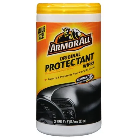 Armor All Original Auto Protectant Wipes, 50 count, Auto Interior Protectant, Car Protectant, 10271G
