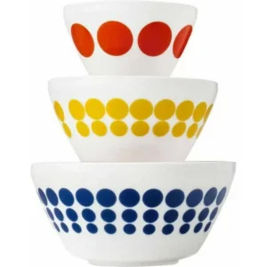 Vintage Charm Inspired by Pyrex 3-Piece Mixing Bowl Set