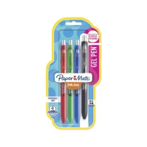 Paper Mate InkJoy Gel Pens, Medium Point, Assorted Colors, 4 Count