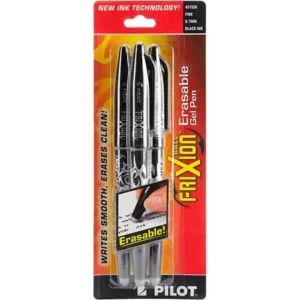 Pilot FriXion Ball Erasable Gel Pen, 3/pkg