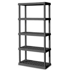 Sterilite 5 Shelf Unit Flat Gray