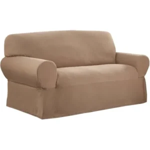 Mainstays 1-Piece Stretch Fabric Loveseat Slipcover