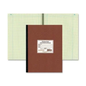 National Brand Computation Book, Quadrille Rule, 9-1/4 x 11-3/4, Green, 75 Sheets/Pad