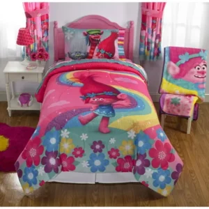 Dreamwork's Trolls Poppy Reversible Twin/Full Bedding
