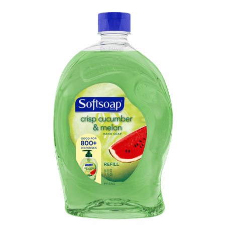 Softsoap Liquid Hand Soap Refill, Crisp Cucumber and Melon - 56 fl oz