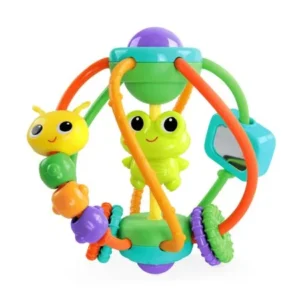 Bright Starts Clack & Slide Activity Ball Toy, Ages 6 months +