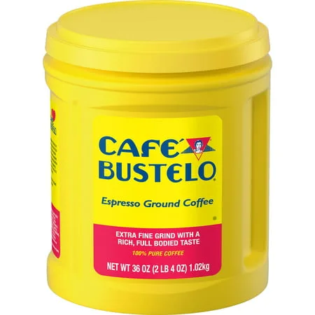 CafÃ© Bustelo Espresso Ground Coffee, Dark Roast, 36-Ounce Canister