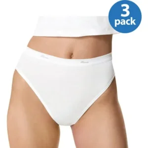 Hanes Women's Cotton Hi-cut Panties, 3-pack