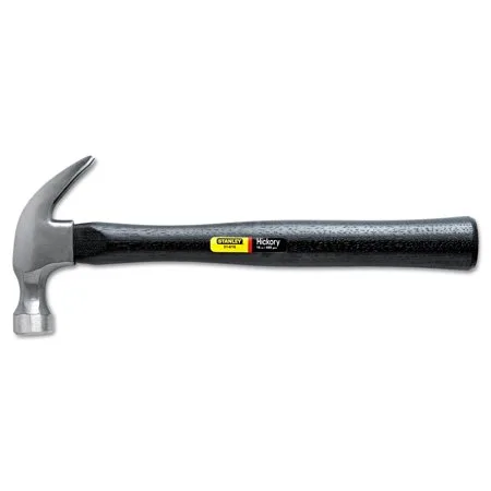 Stanley Tools Curved Claw Nail Hammer, 16oz, Hickory Handle