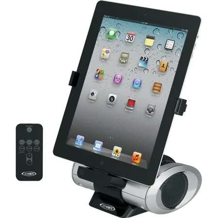 Rotating iPad/iPod/iPhone Docking Speaker with Remote