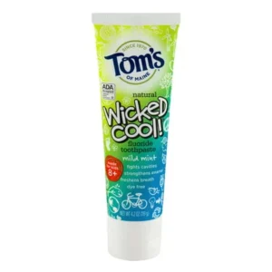 Tom's Of Maine Wicked Cool Fluoride Toothpaste Mild Mint, 4.2 OZ