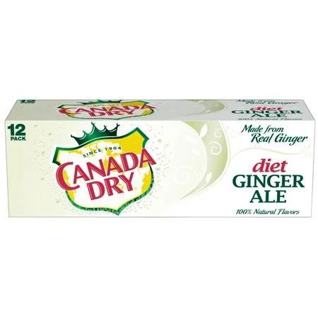 Diet Canada Dry Ginger Ale, 12 fl oz, 12 pack