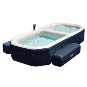 Intex PureSpa 4 Person Inflatable All in One Bubble Massage Hot Tub and Pool