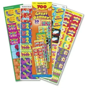 Trend, TEPT47910, Great Rewards Applause Stickers Variety Pack, 1 / Pack, Multicolor