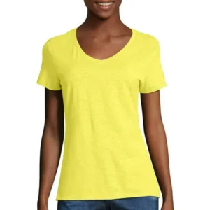 Hanes Women's X-temp Short Sleeve V-neck T-Shirt